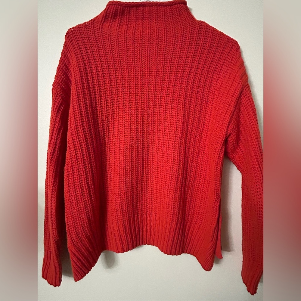 Madewell Orange Chunky Knit Sweater - Picture 2 of 6